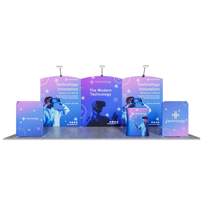 10x20ft Trade Show Booth Kit - 9