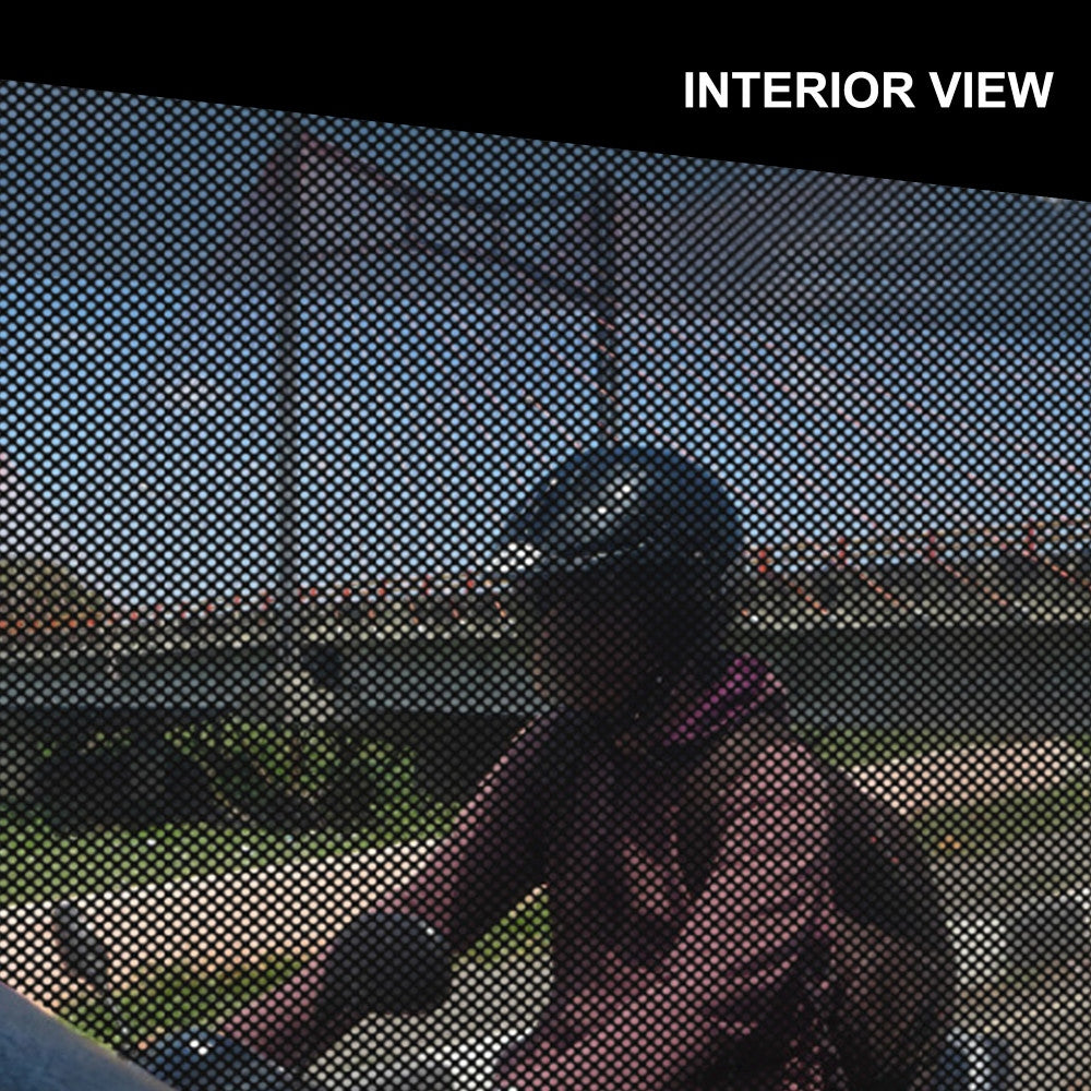 Adhesive Window Perf interior see-through view