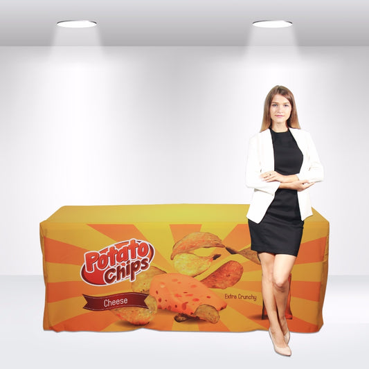 Fitted Table Cover with Open Back — product placeholder