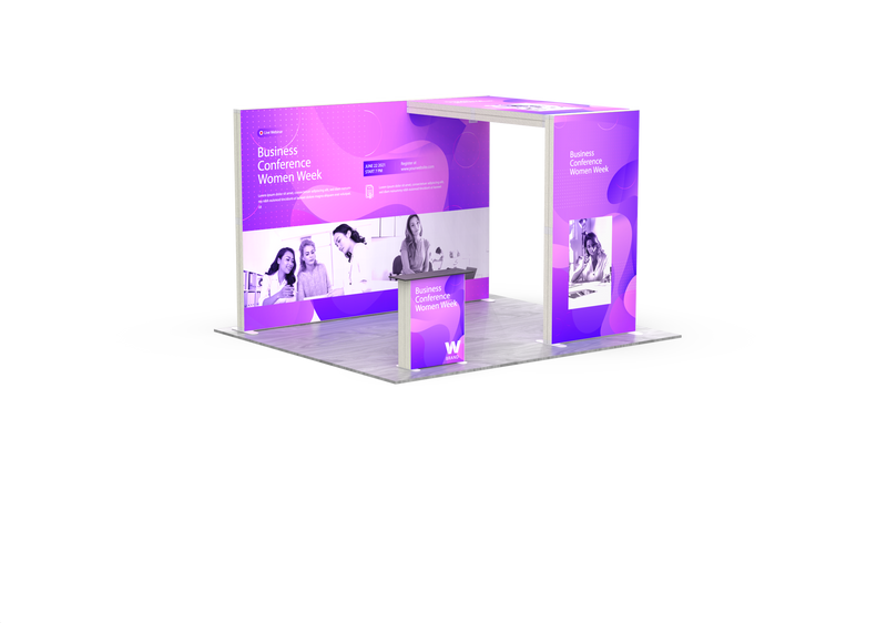 10ft SEG Modular Lightbox Display Kit 1